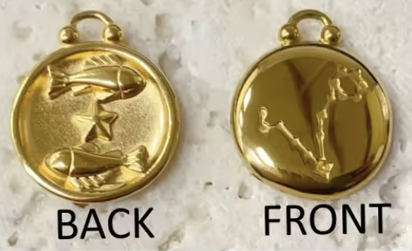 Pisces Necklace in 18K Gold Plating