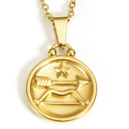 Sagittarius Necklace in 18K Gold Plating