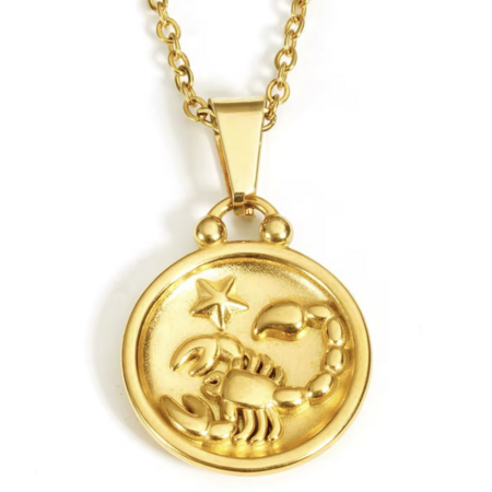 Scorpio Necklace in 18K Gold Plating