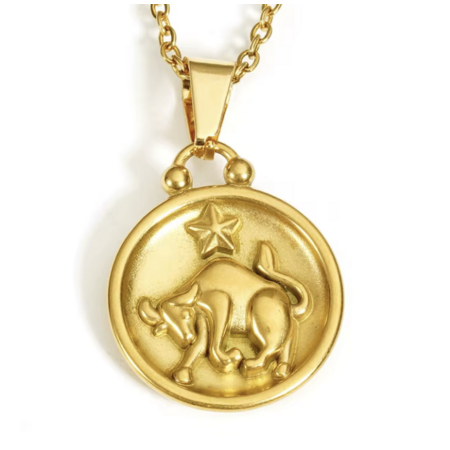 Taurus Necklace in 18K Gold Plating