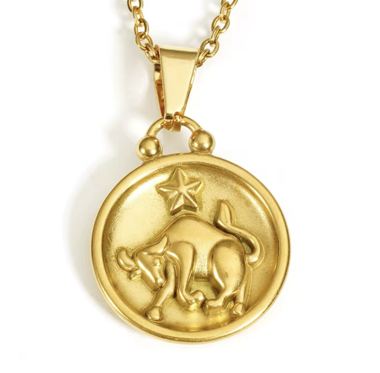 Taurus Necklace in 18K Gold Plating