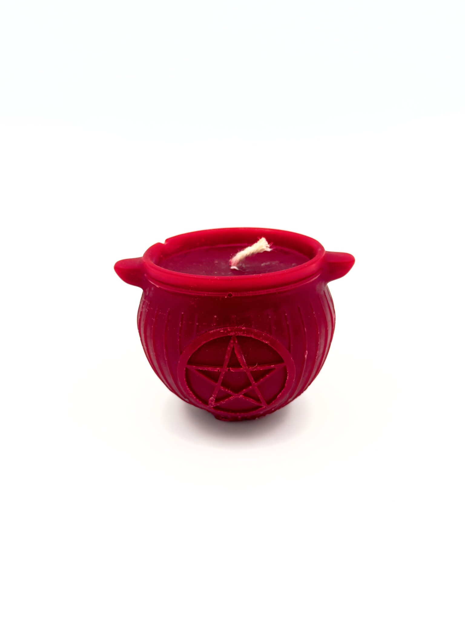 Red Bees Wax Cauldron Candle