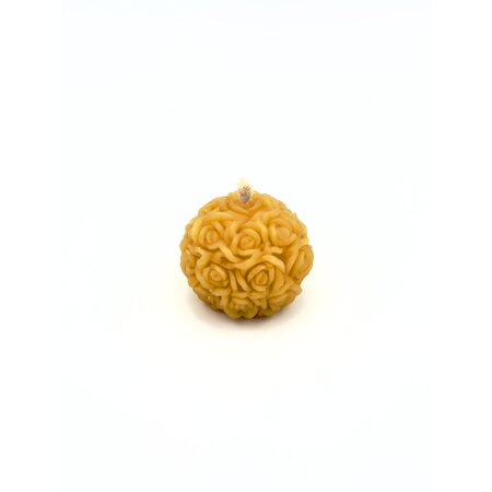 Natural Bees Wax Rose Candle