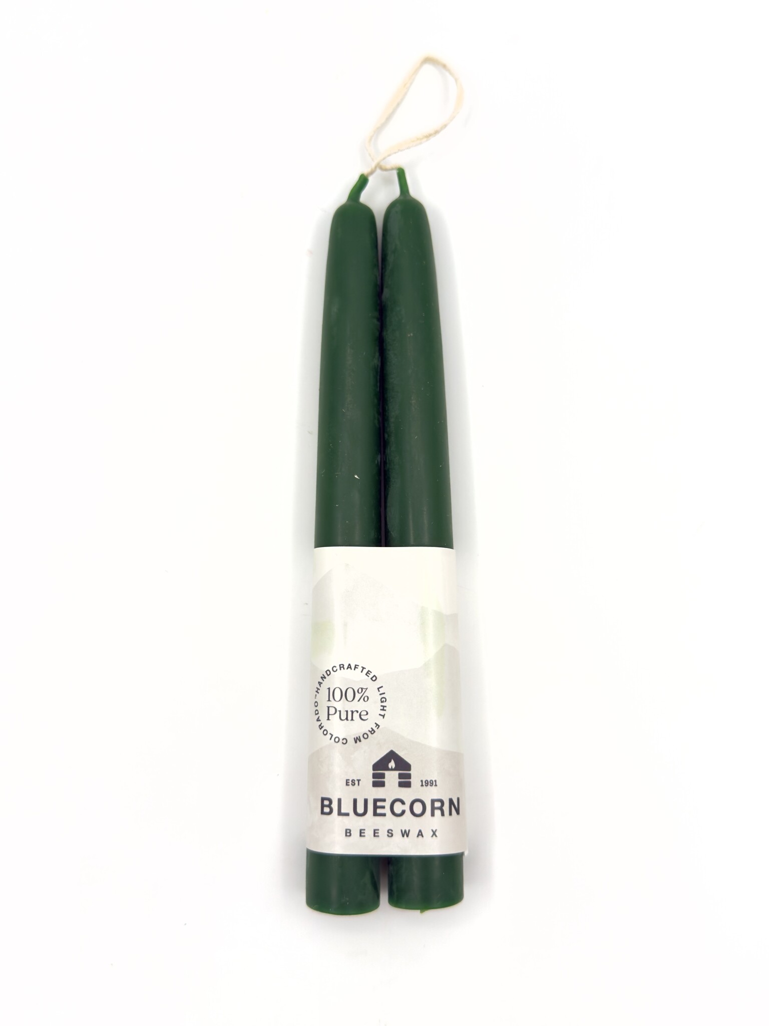 Venus Taper Candles Pair - Beeswax 8 Inches