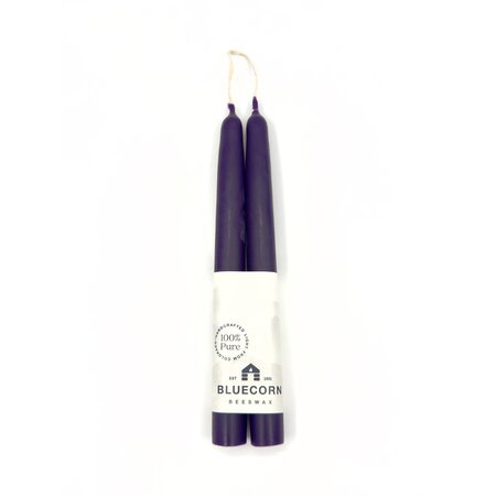Jupiter Royal Purple Taper Candles Pair - Beeswax 8 Inches