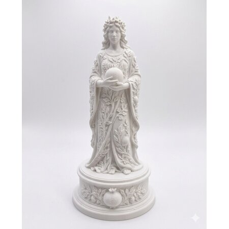 Persephone Statue in 8 Inch White Finish