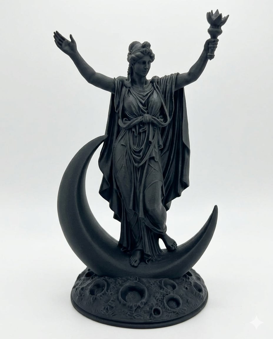 Nyx Statue in 8 Inch Black Finish