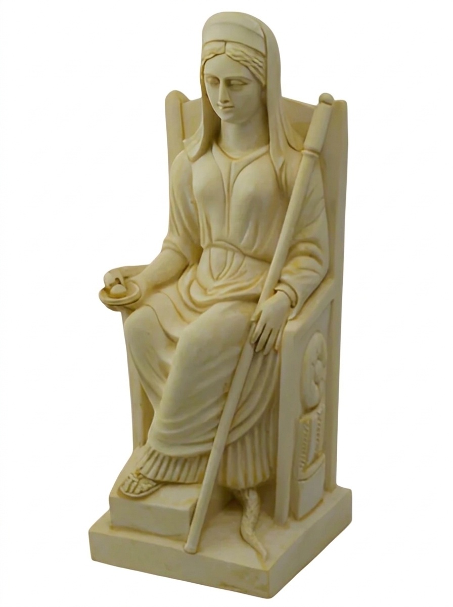 Hestia Enthroned Statue