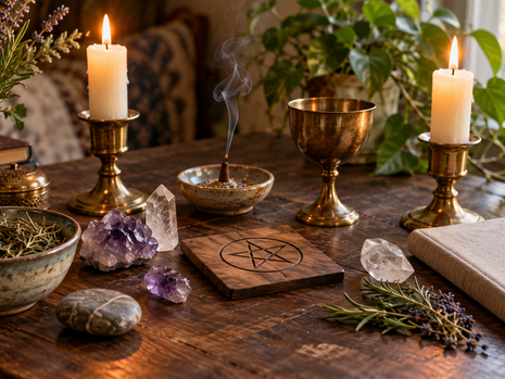 What Is a Witch Altar? Meaning, Tools & Sacred Space Basics