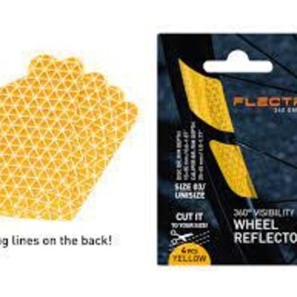 Flectr Réflecteur pédalier Flectr VORTEX Jaune (1paire)