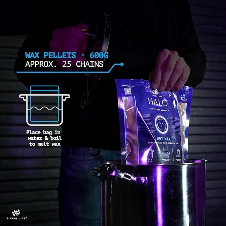 Finish Line Lubrifiant cire chaude Finish Line Halo Hot Wax 600g