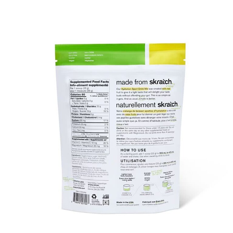 Skratch Labs Poudre électrolyte Skratch Labs 440g