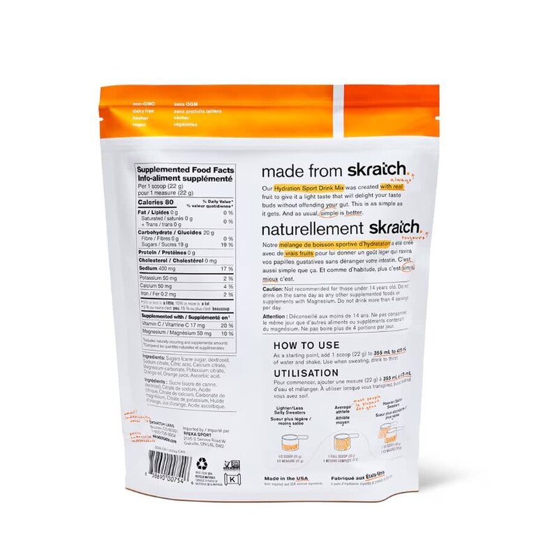 Skratch Labs Poudre électrolyte Skratch Labs 1320g