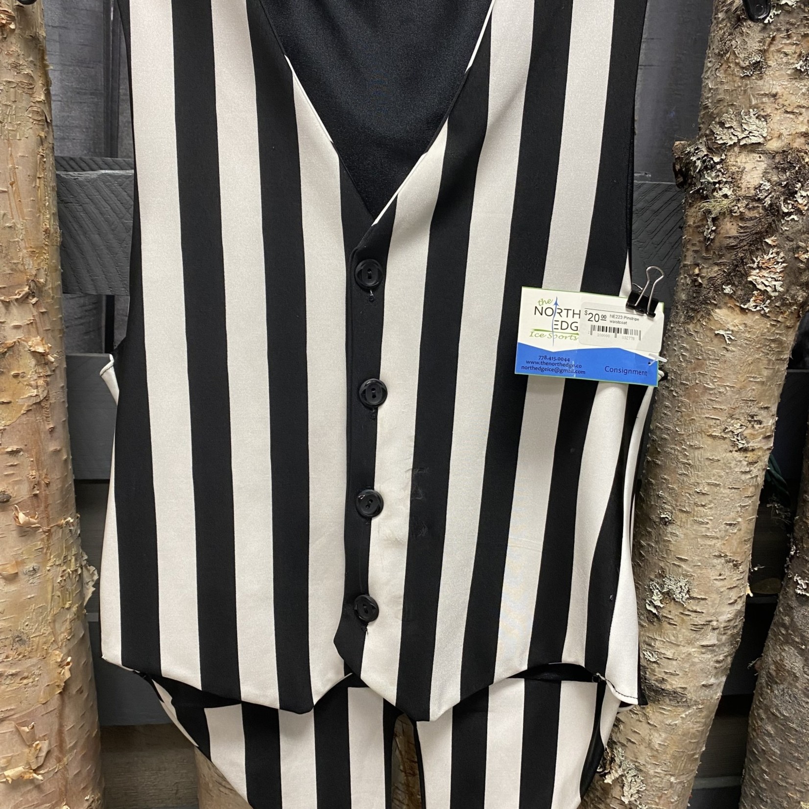 NE223 Pinstripe waistcoat