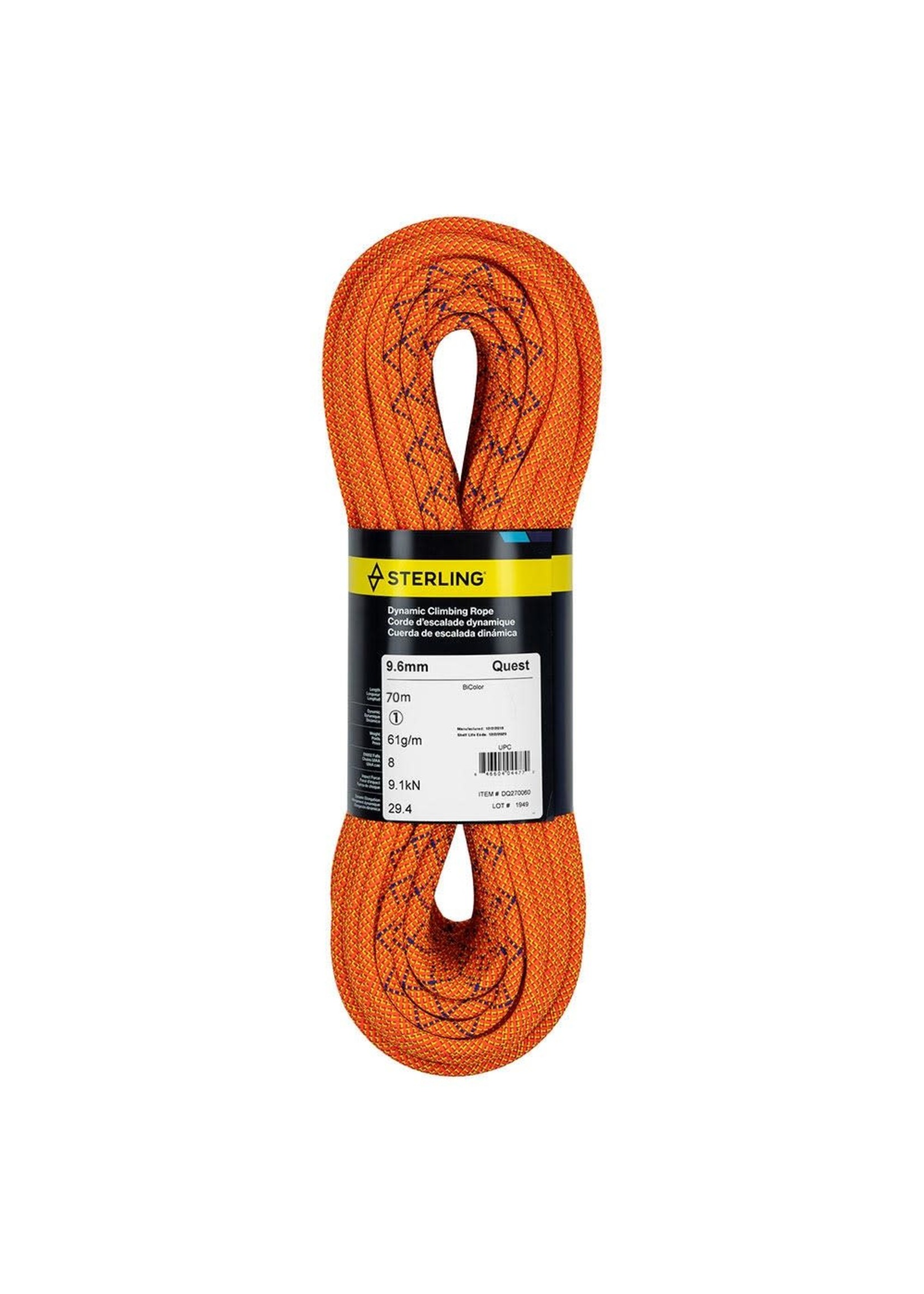 STERLING ROPE COMPANY QUEST 9.6MM