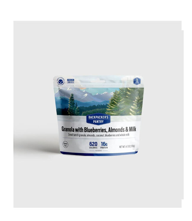 Granola w/ Bananas, Almonds & Milk