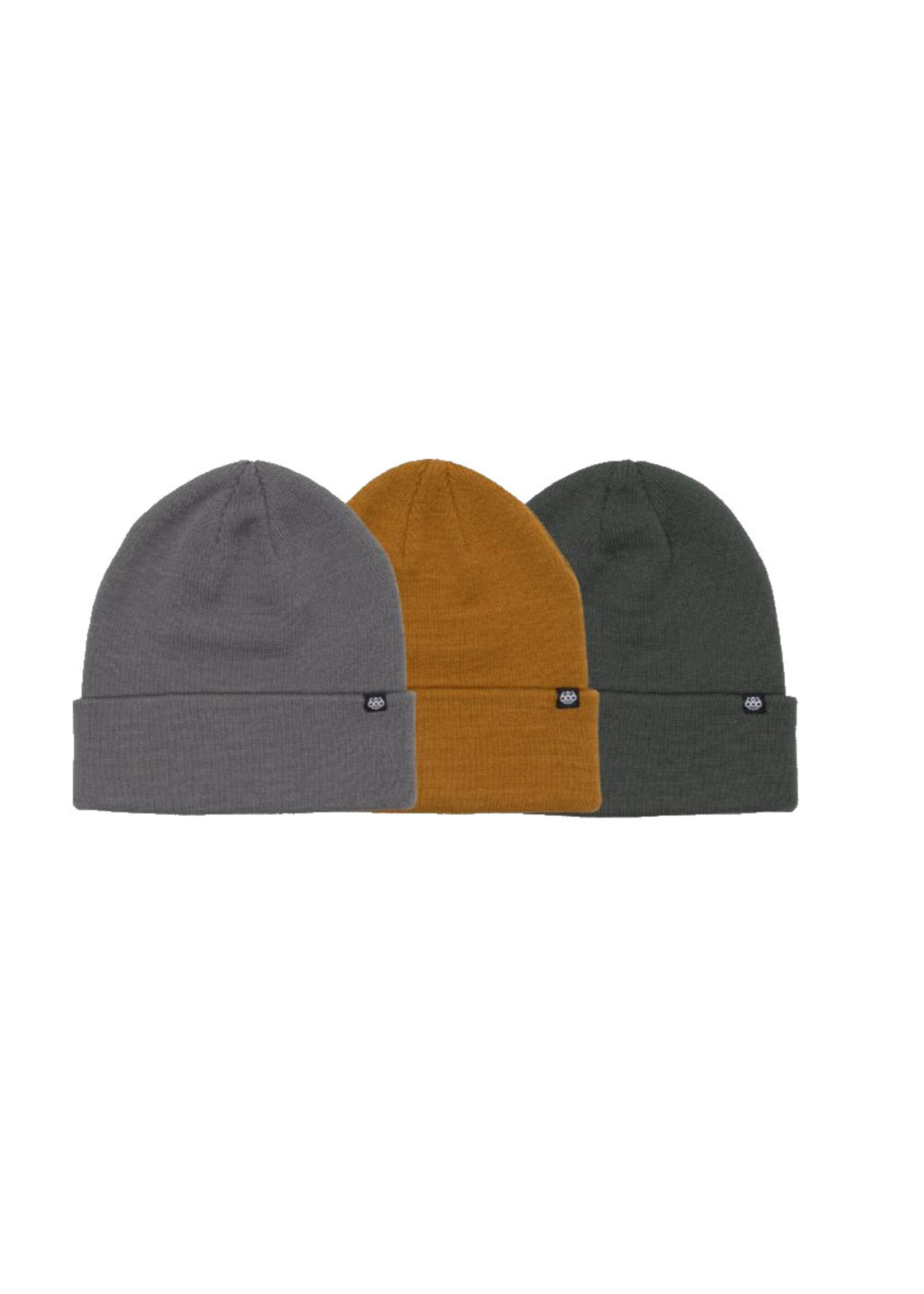 686 Clothing Standard Roll Up Beanie (3-Pack)