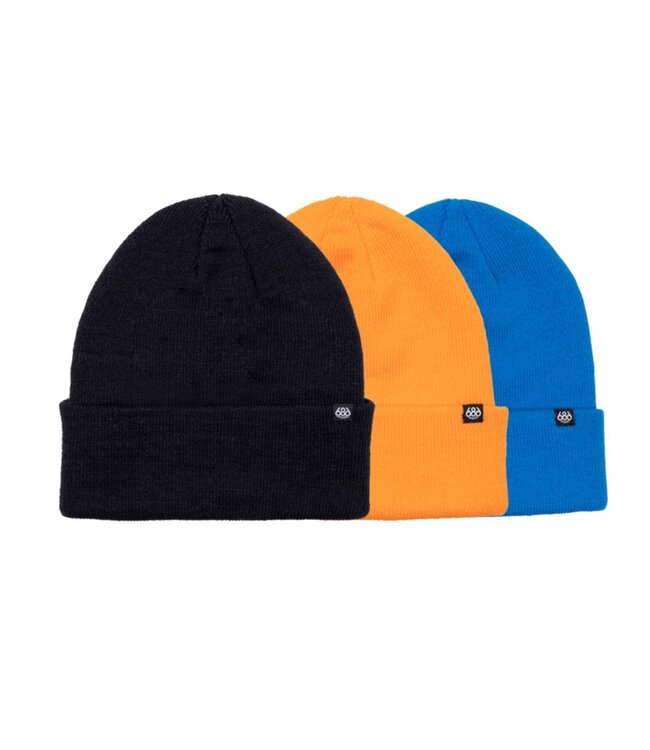Standard Roll Up Beanie (3-Pack)