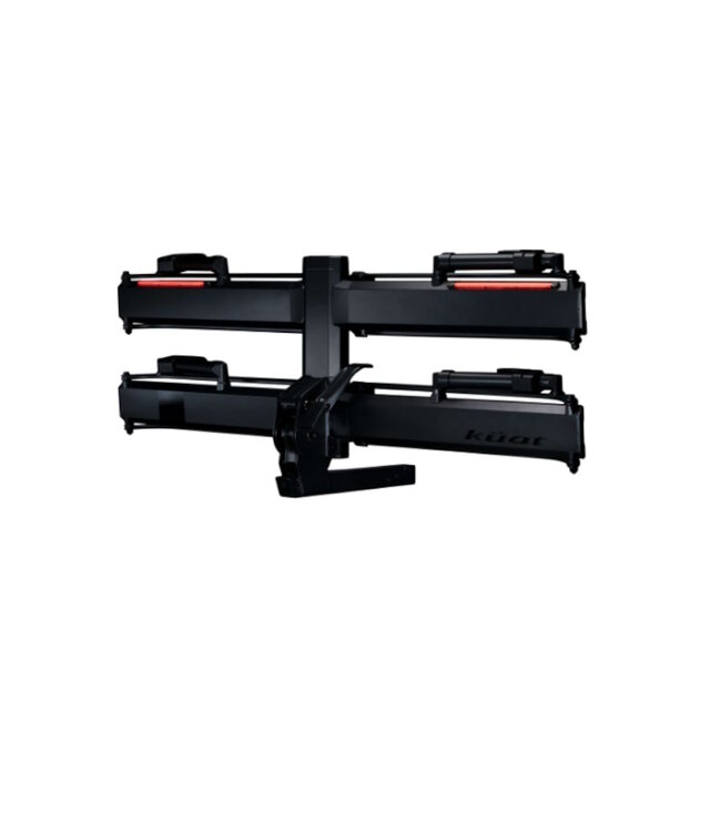 Kuat Piston X 2" LED Dual Ratchet Platform Rack with Kashima - 2 Bike - Galaxy Gray