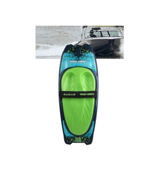 Radar Magic Carpet Kneeboard Teal/ Fluorescent Green