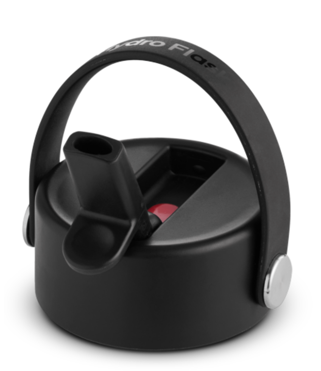 Wide Mouth Straw Flex Cap Black