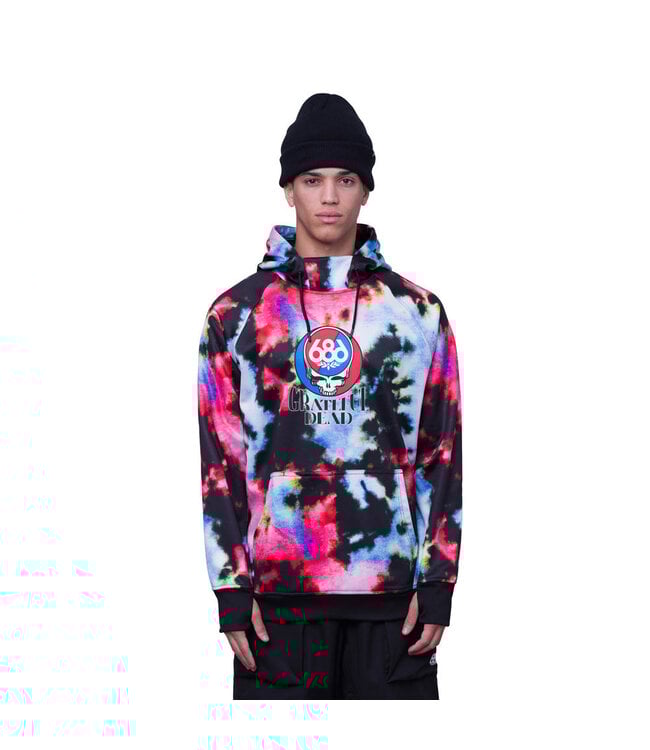 Bonded Fleece Pullover Hoody 23 GRATEFUL DEAD NEBULA TIE DYE XL