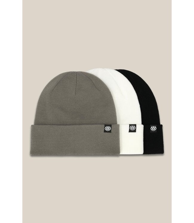 WAFFLE KNIT BEANIE 3PK