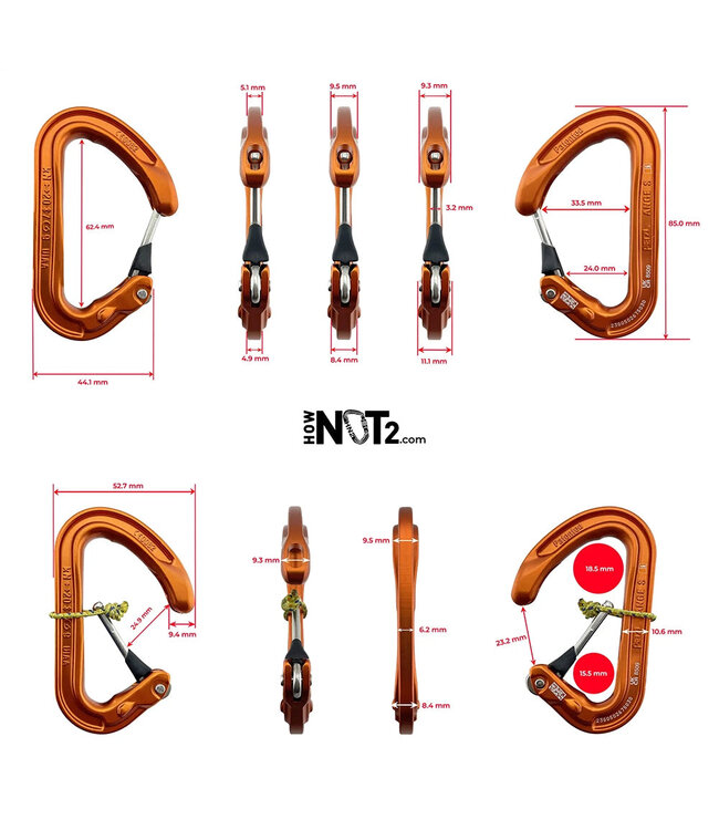 Ange S Wiregate Carabiner