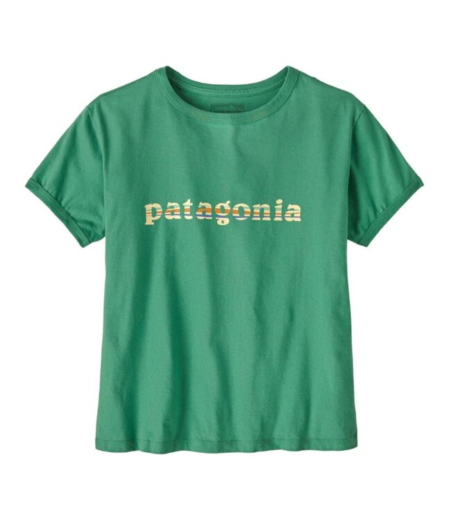 73 Text Logo Organic Ringer Tee Wmn