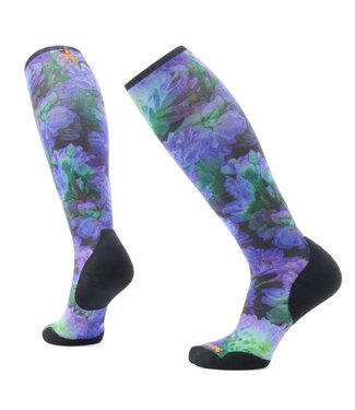 Smartwool Ski Electric Lotus Print OTC Womens