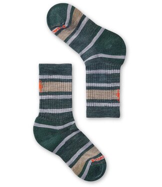 Smartwool Kids' Hike Light Cushion Striped Crew Socks