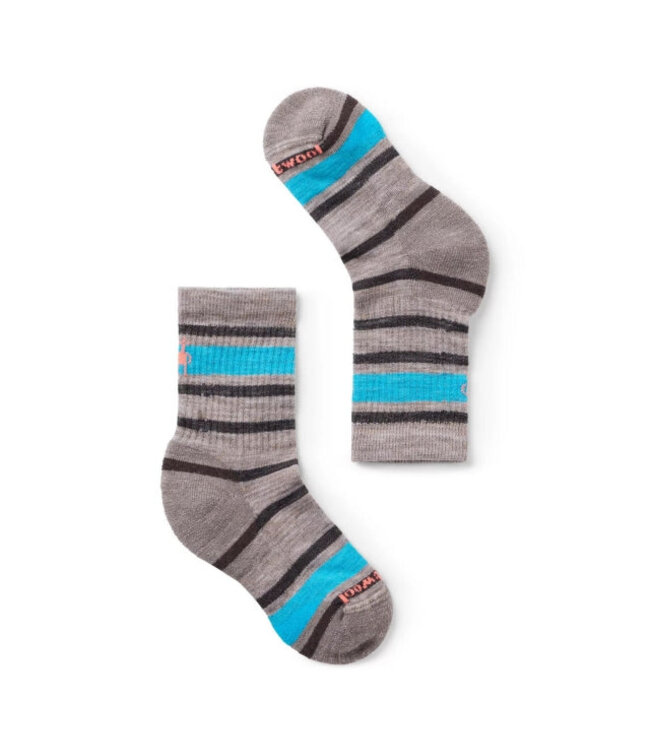 Kids' Hike Light Cushion Striped Crew Socks