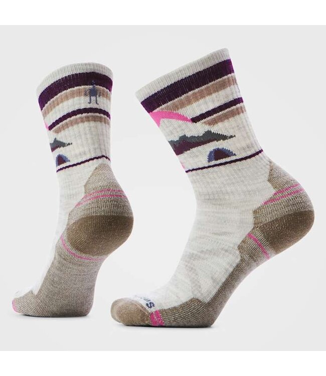 Hike Mountain Moon Crew Socks Light Cushion Wmn