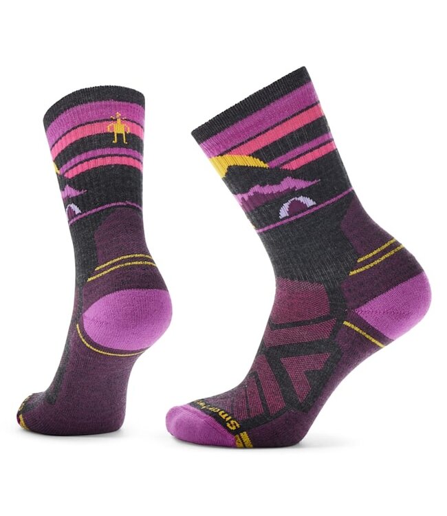 Hike Mountain Moon Crew Socks Light Cushion Wmn