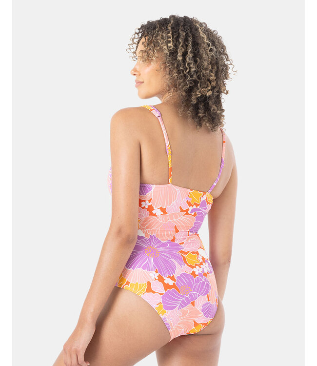 BELL BOTTTOM BLOOMS PLUNGE ONE PIECE