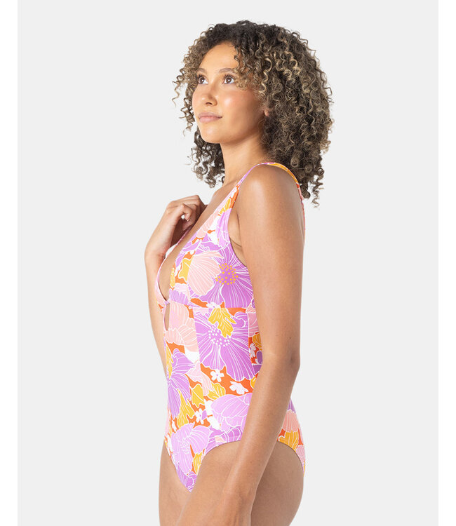 BELL BOTTTOM BLOOMS PLUNGE ONE PIECE