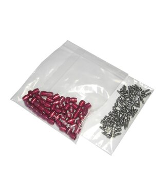 SRAM SRAM Bulk Hydraulic Brake Hose Fitting Kit with 50 Threaded Hose Barbs 50 Red Compression Fittings 1 T8 Torx Wrench