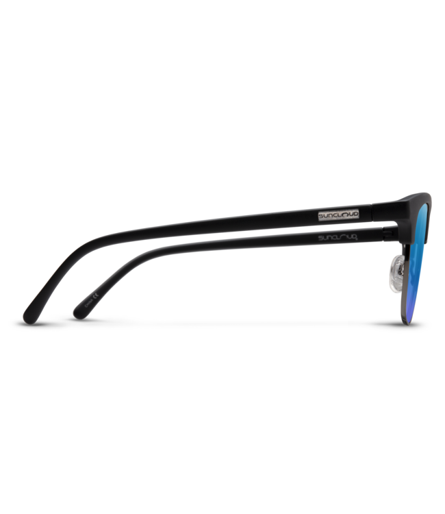 Step Out - Matte Black , Polarized Blue Mirror