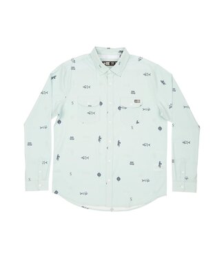 Salty Crew TOPWATER LS UV WOVEN