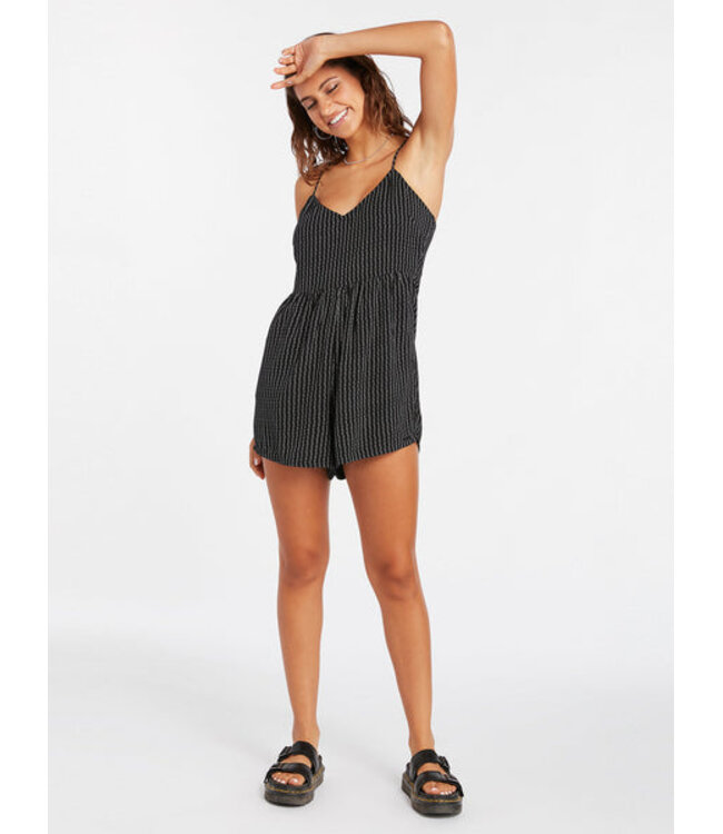 WILD QUEENDOM ROMPER BLACK WHITE S