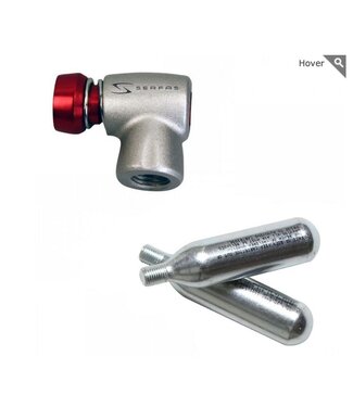 Serfas Co2 Infl Head Mkroblst 3 W/Cyl & Foam Cvr