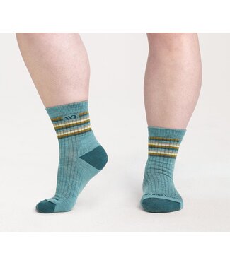 Wide Open Multi Stripe Cushioned Micro Crew