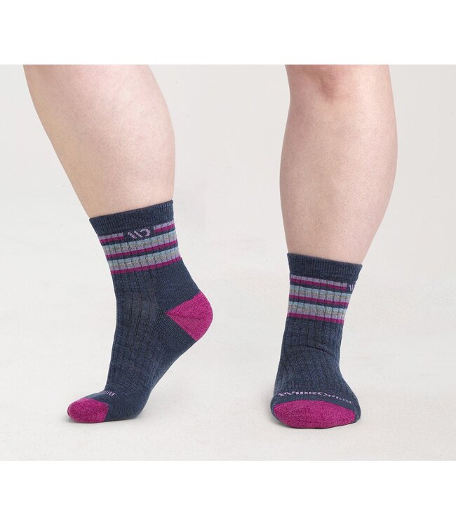 Multi Stripe Cushioned Micro Crew