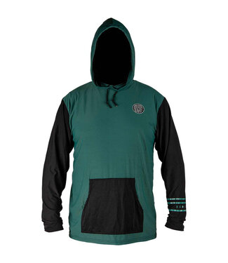 Ronix Men's UV Shade Wick Dry Hoodie - Jade / Black