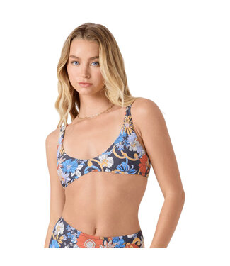 Roxy Soul Flower Scoop Bralette Bikini Top