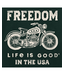 Crusher Tee Freedom Motorcycle
