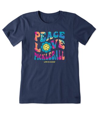 LIFE IS GOOD Crusher Tee Tie Dye Pickball