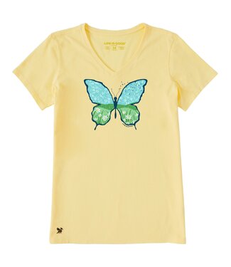 LIFE IS GOOD Crusher LITE Wmn Butterfly Meadow