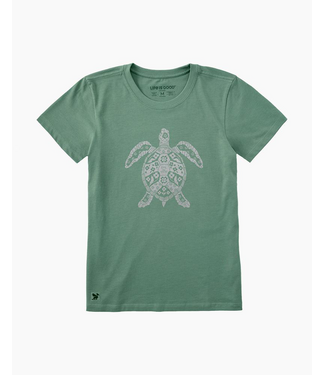 LIFE IS GOOD Crusher LITE Wmn  Sea Turtle Floral