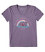 Crusher Vee Wmn Oh What a Beautiful Day Rainbow Waves